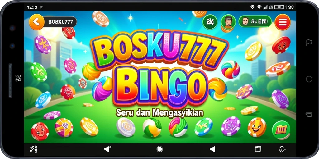 Tampilan gameplay seru dalam permainan Bingo BOSKU777.