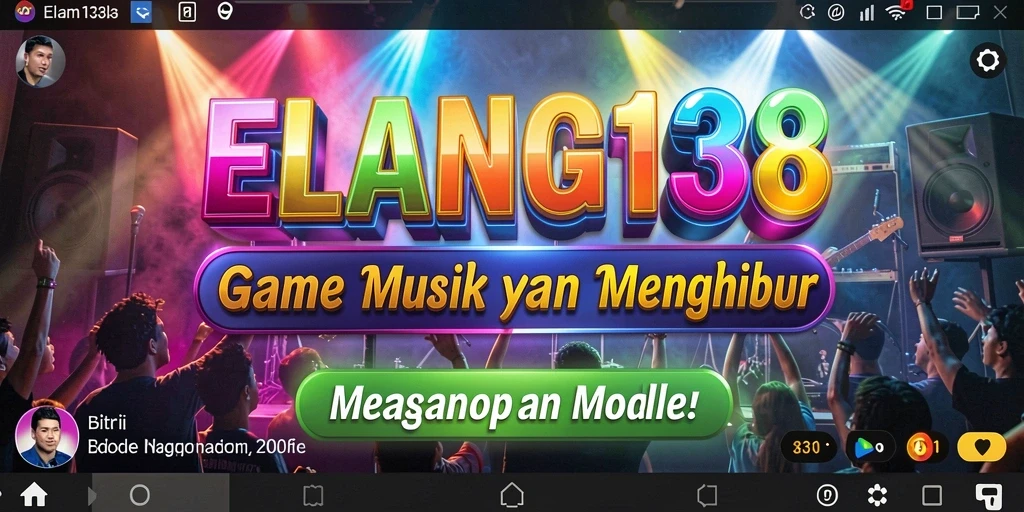 Screenshot ELANG138 menampilkan gameplay menari dan menyanyi.