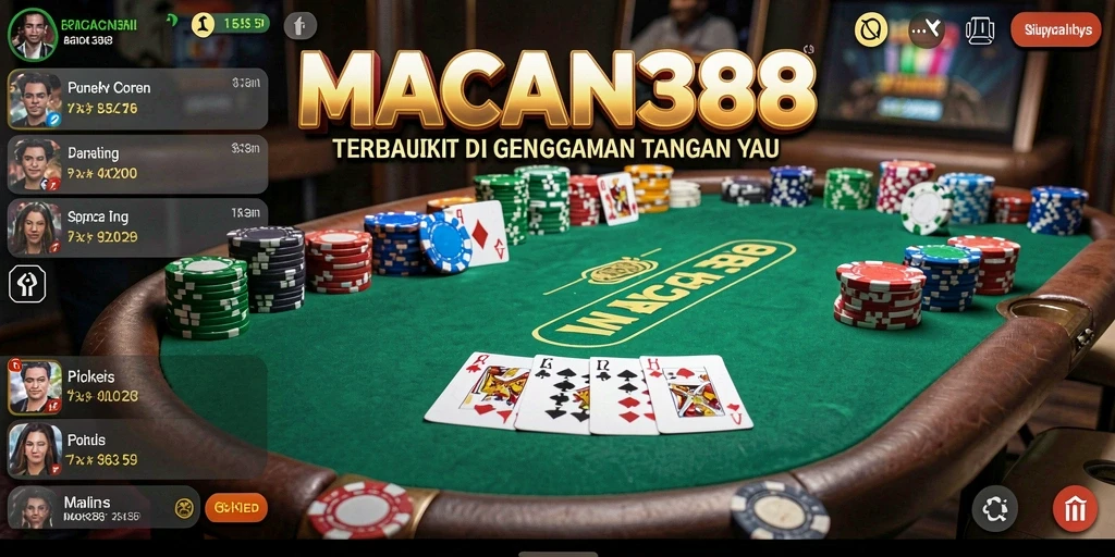 Tampilan gameplay poker yang menarik di MACAN388.