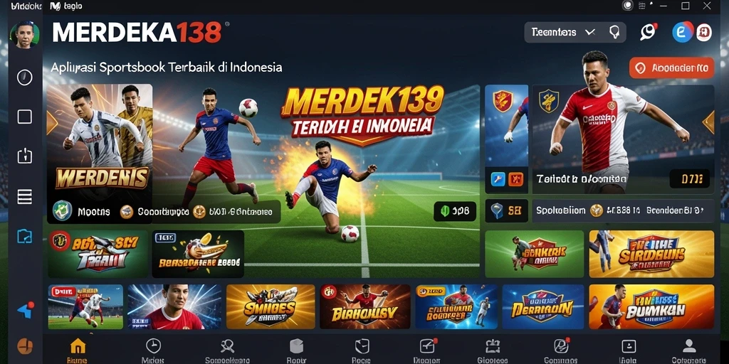 Tampilan gameplay menarik di aplikasi Sportsbook MERDEKA138.