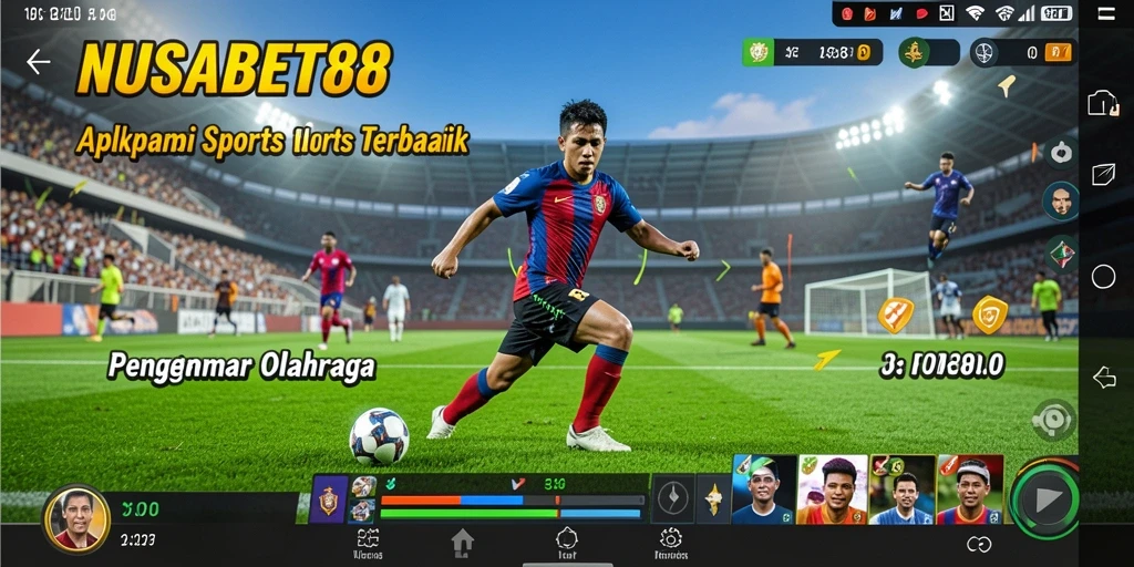 Tampilan gameplay live taruhan olahraga di NUSABET88.