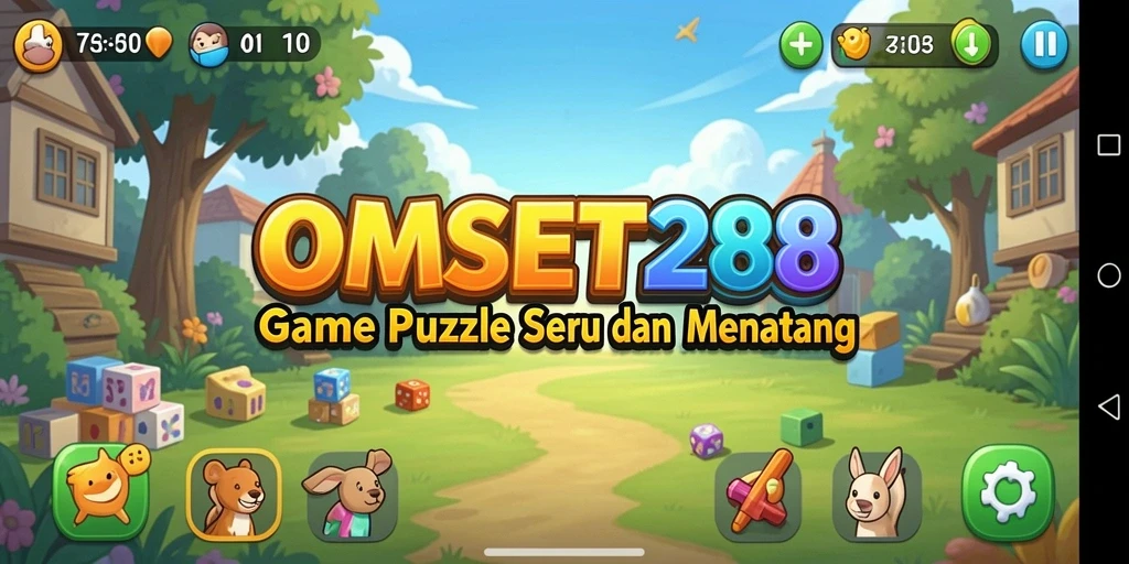 Tangkapan layar gameplay seru OMSET288 dalam aksi Puzzle.