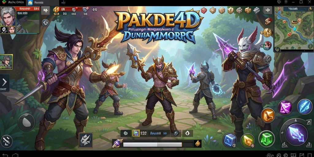 Screenshot gameplay PAKDE4D menampilkan aksi seru dalam petualangan MMORPG.