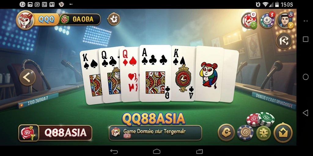 Gameplay seru QQ88ASIA menampilkan suasana permainan Domino yang menarik.