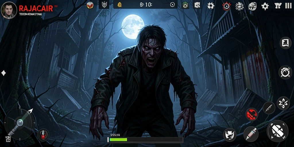 Gameplay menyeramkan dalam RAJACAIR yang penuh ketegangan.