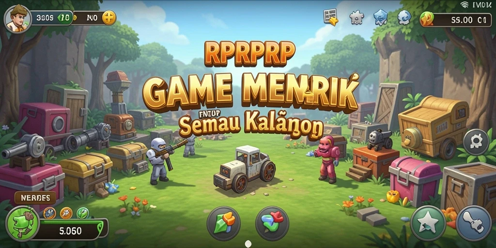 Screenshot gameplay RPRPRP menunjukkan aksi seru dalam dunia Idle.