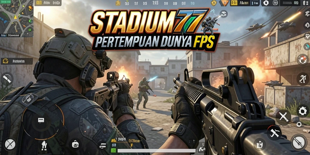 Tampilan aksi di medan perang <strong>STADIUM77</strong> yang mendebarkan.