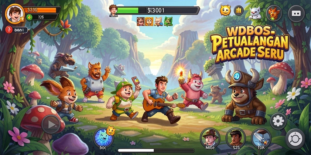 Tampilan gameplay <strong>WDBOS</strong> yang seru dan menantang.