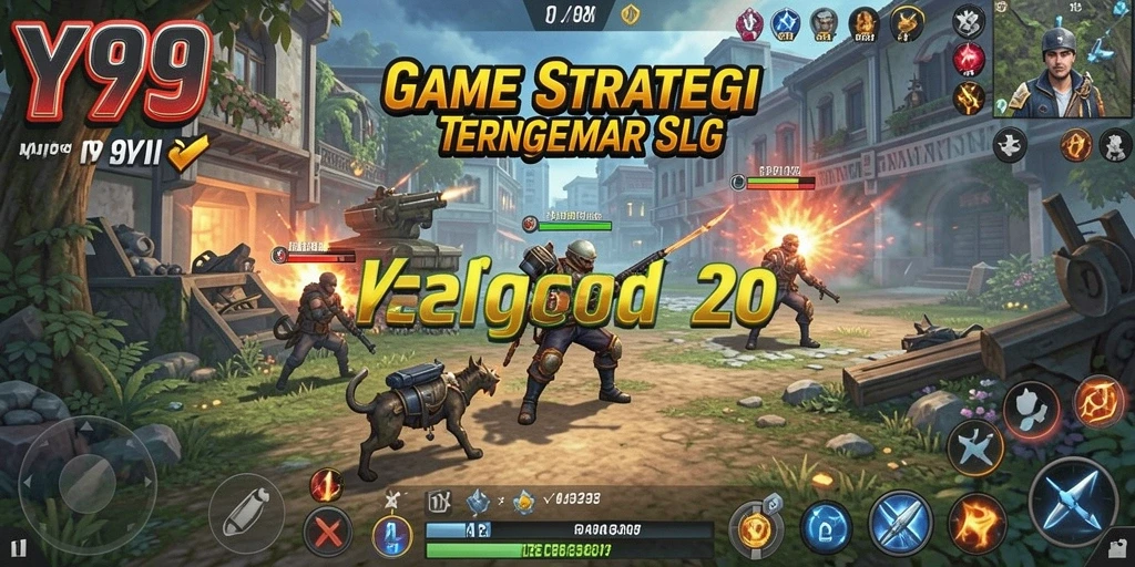 Screenshot Y89 menampilkan pertempuran yang mendebarkan dalam permainan strategi SLG.