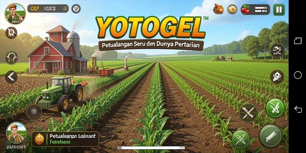 Gameplay seru YOTOGEL dalam mengelola lahan pertanian.